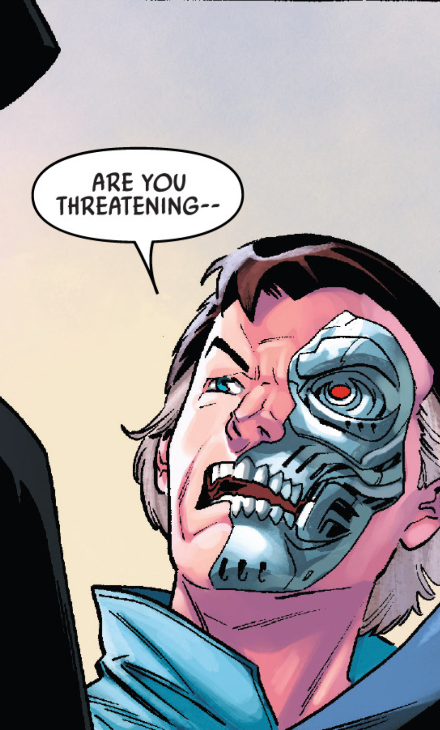 Beilert Valance in a Star Wars comic panel: "Are you threatening--"