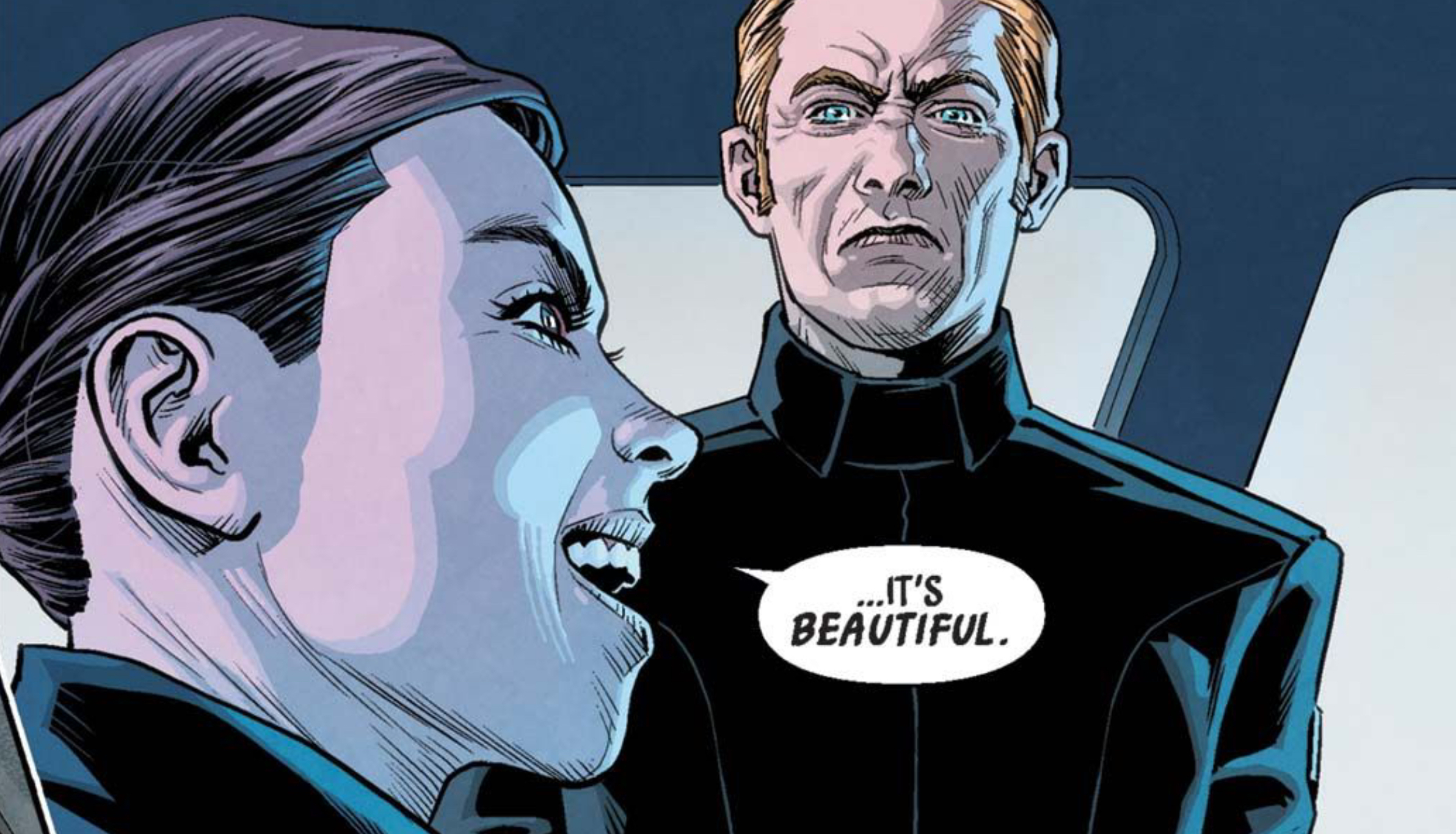 Armitage Hux in a Star Wars comic panel: "It's beautiful."