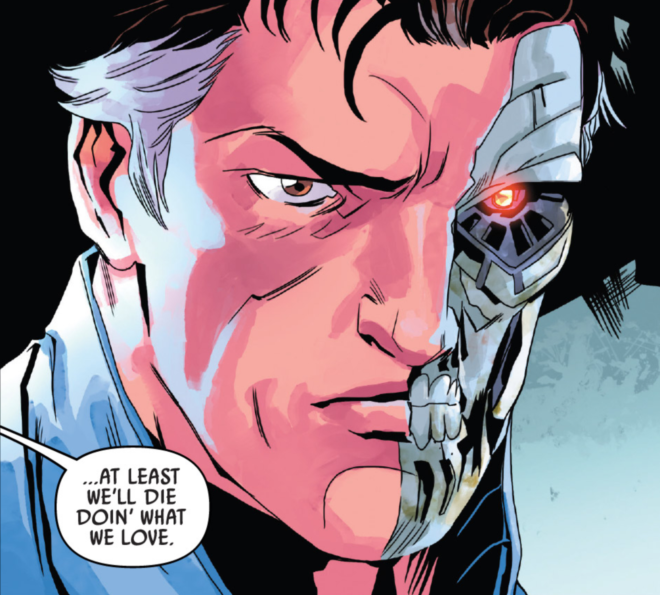 Beilert Valance in a Star Wars comic panel: "...At least we'll die doin' what we love."