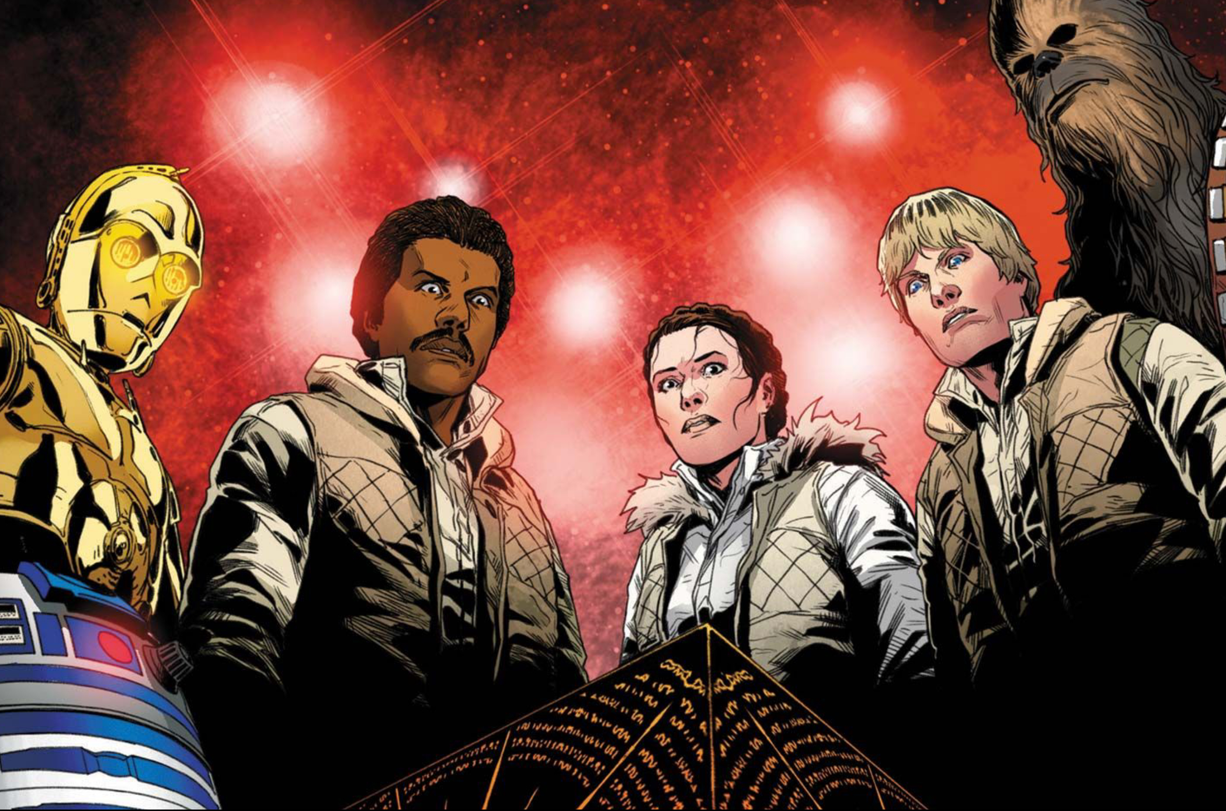 Star Wars comic panel: C-3PO & Lando Calrissian