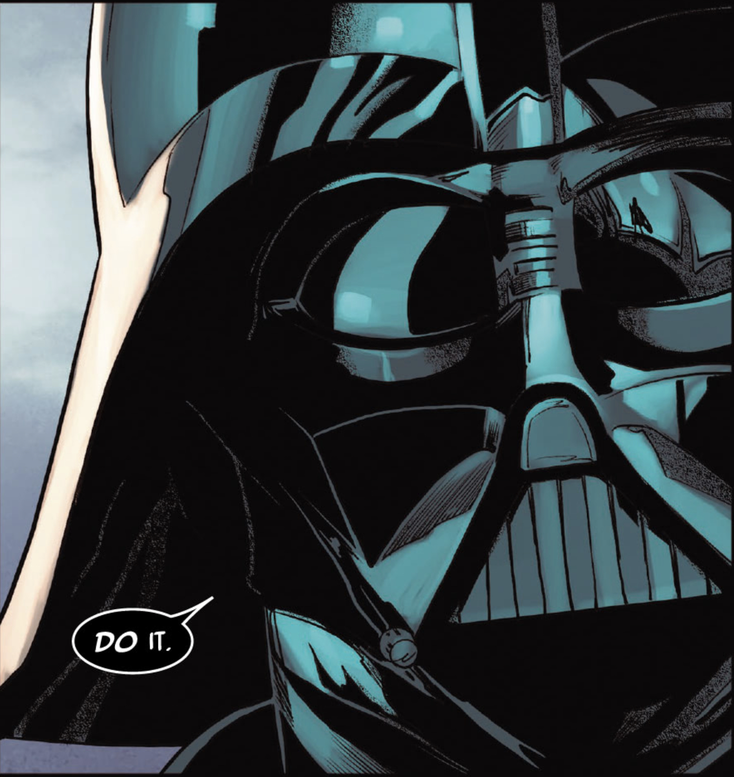 Darth Vader in a Star Wars comic panel: "Do it."