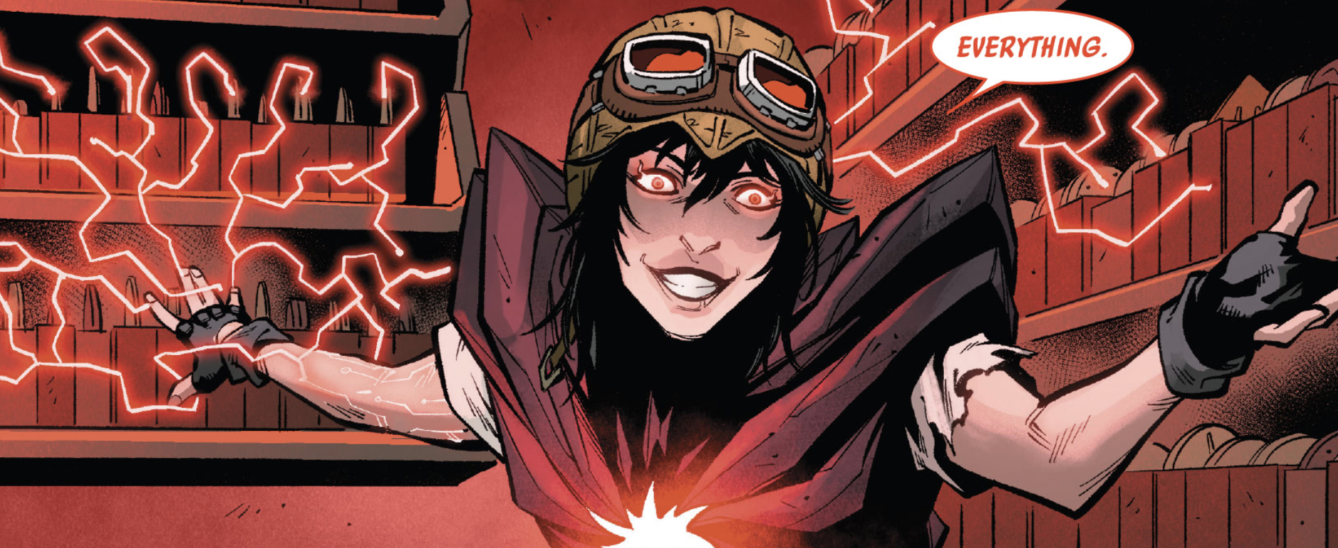 Doctor Aphra in a Star Wars comic panel: "Everything."