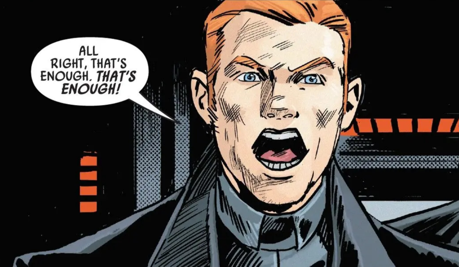 Armitage Hux in a Star Wars comic panel: "All right, that's enough. That's enough!"