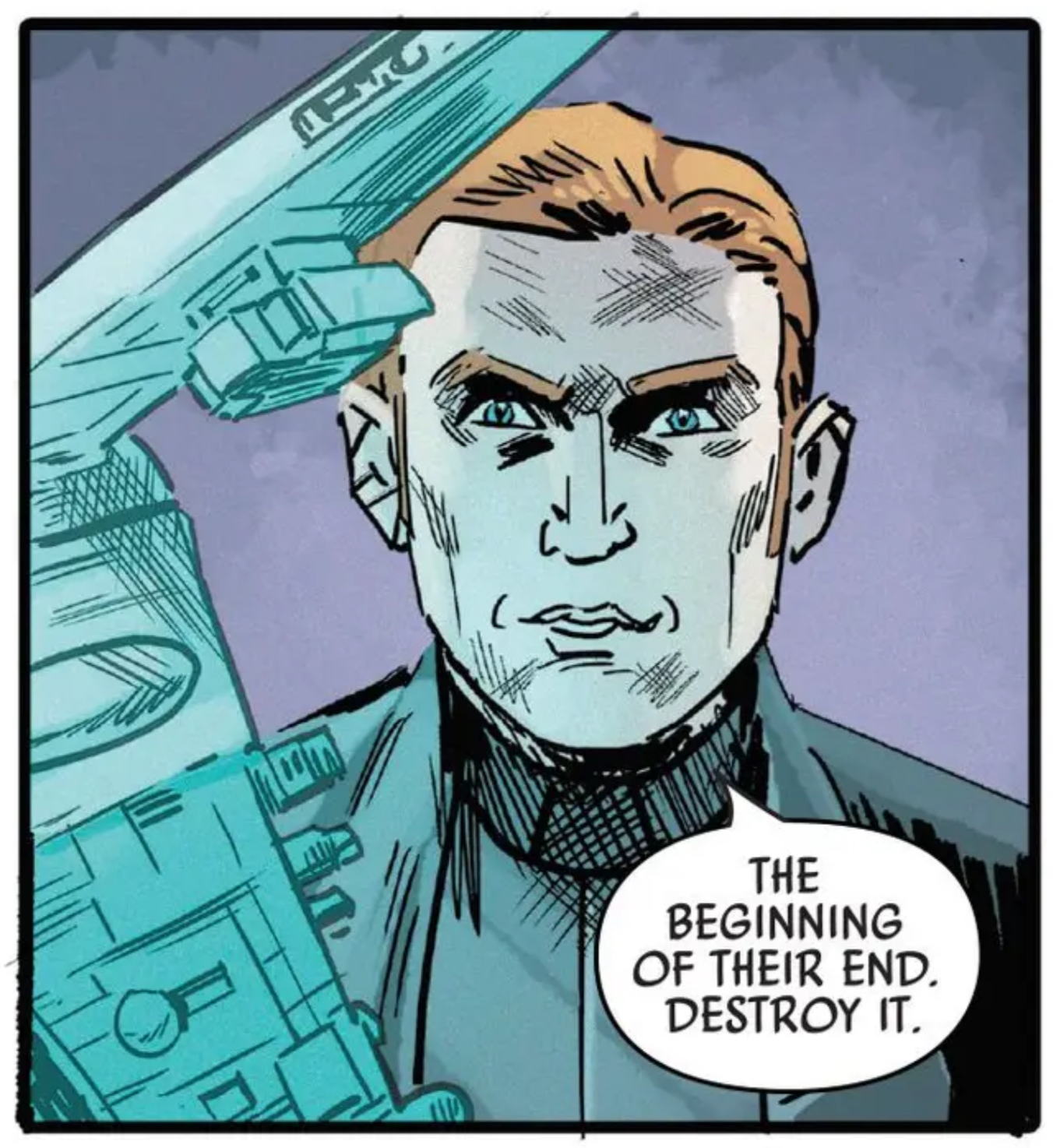 Armitage Hux in a Star Wars comic panel: "The beginning of their end. Destroy it."