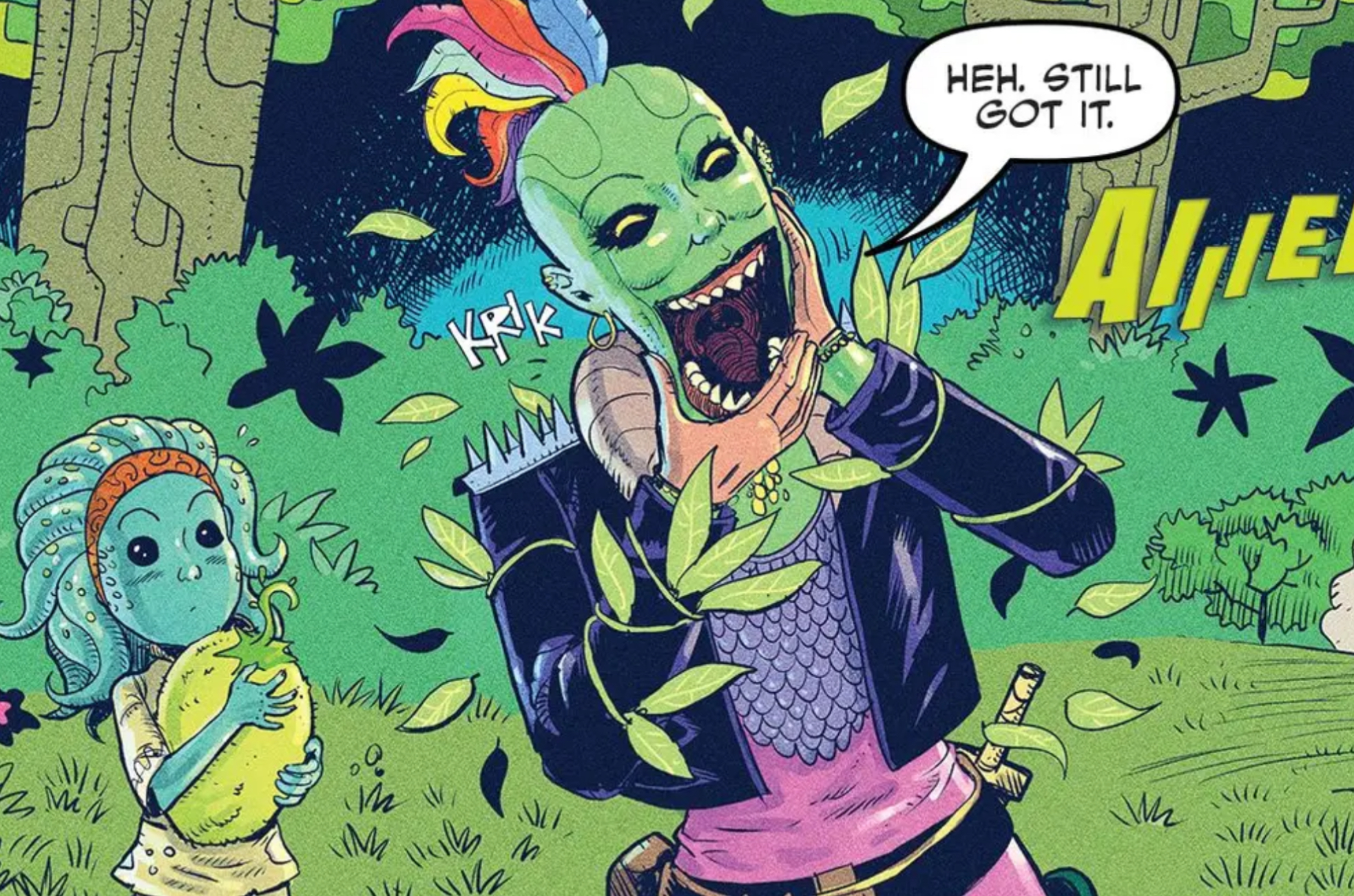 Deva Lompop in a Star Wars comic panel: "Heh. Still got it."