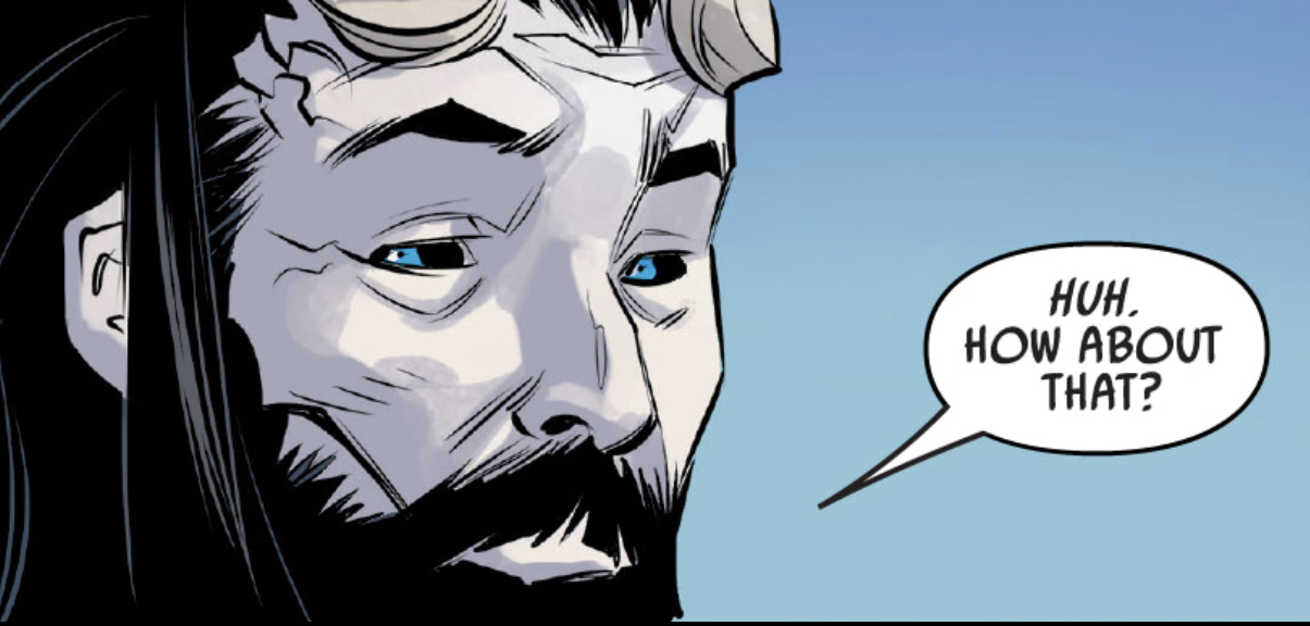 Marchion Ro in a Star Wars comic panel: "Huh. How about that?"