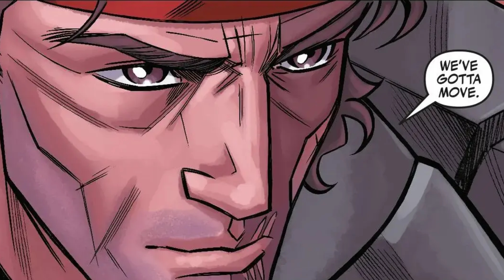 Han Solo in a Star Wars comic panel: "We've gotta move."