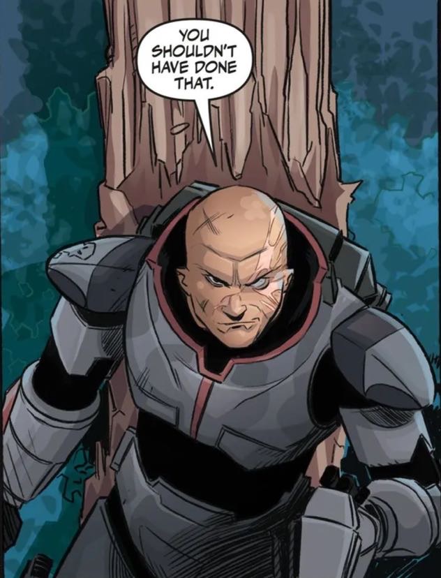 Wrecker in a Star Wars comic panel: "You shouldn't have done that."