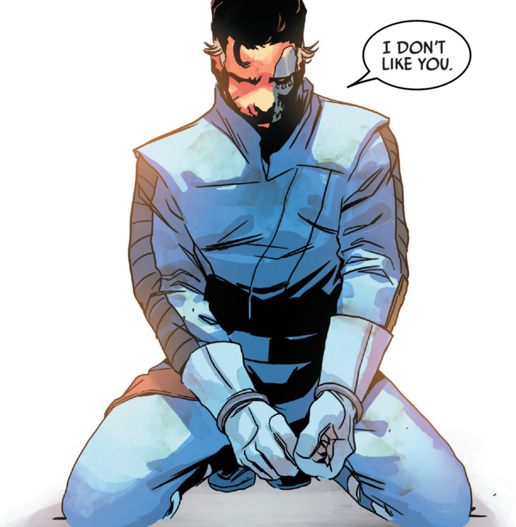 Beilert Valance in a Star Wars comic panel: "I don't like you."