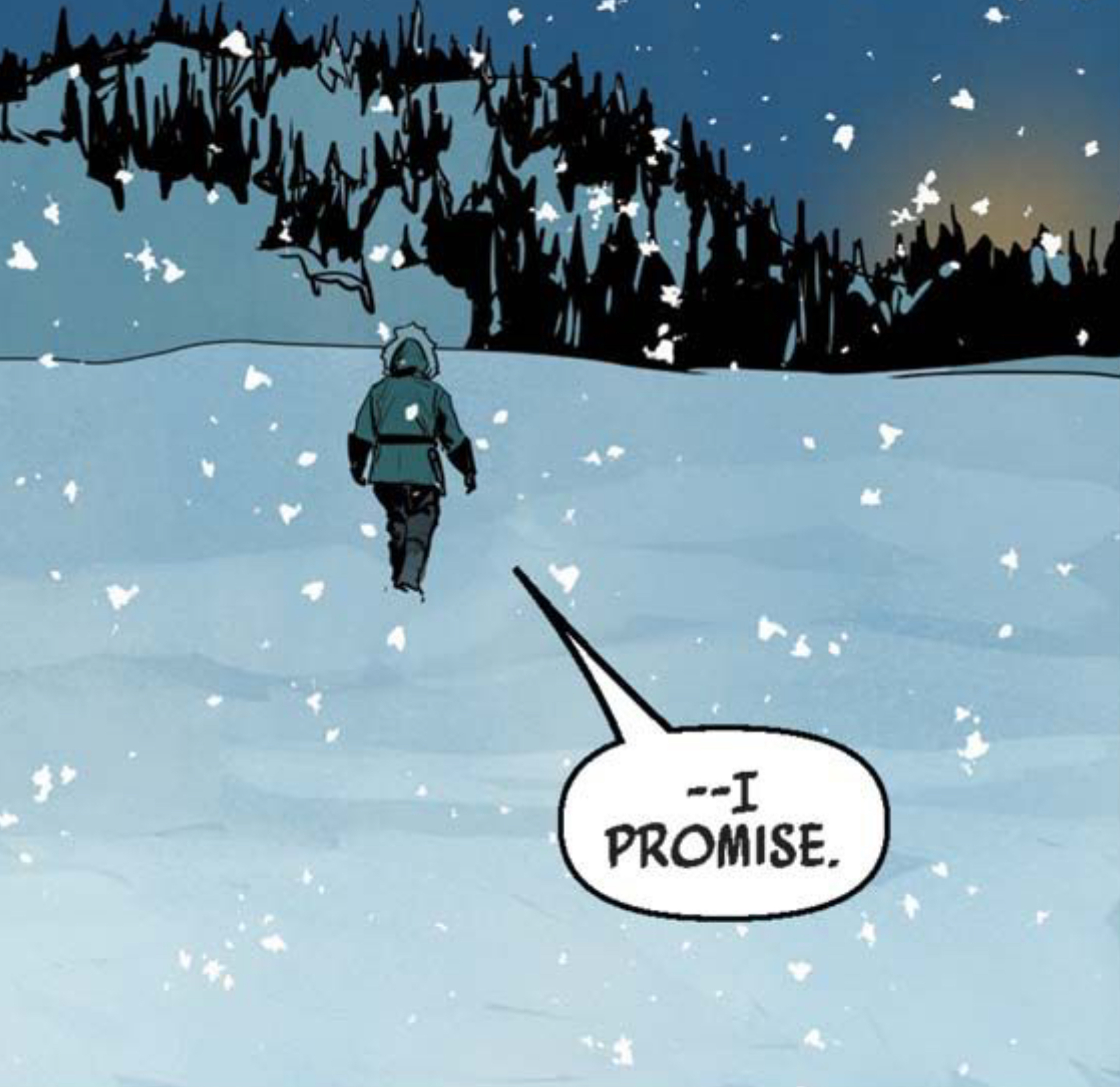 Han Solo in a Star Wars comic panel: "--I promise."