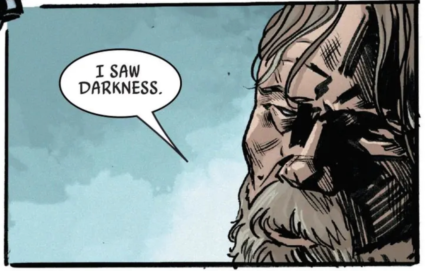 Obi-Wan Kenobi in a Star Wars comic panel: "I saw darkness."