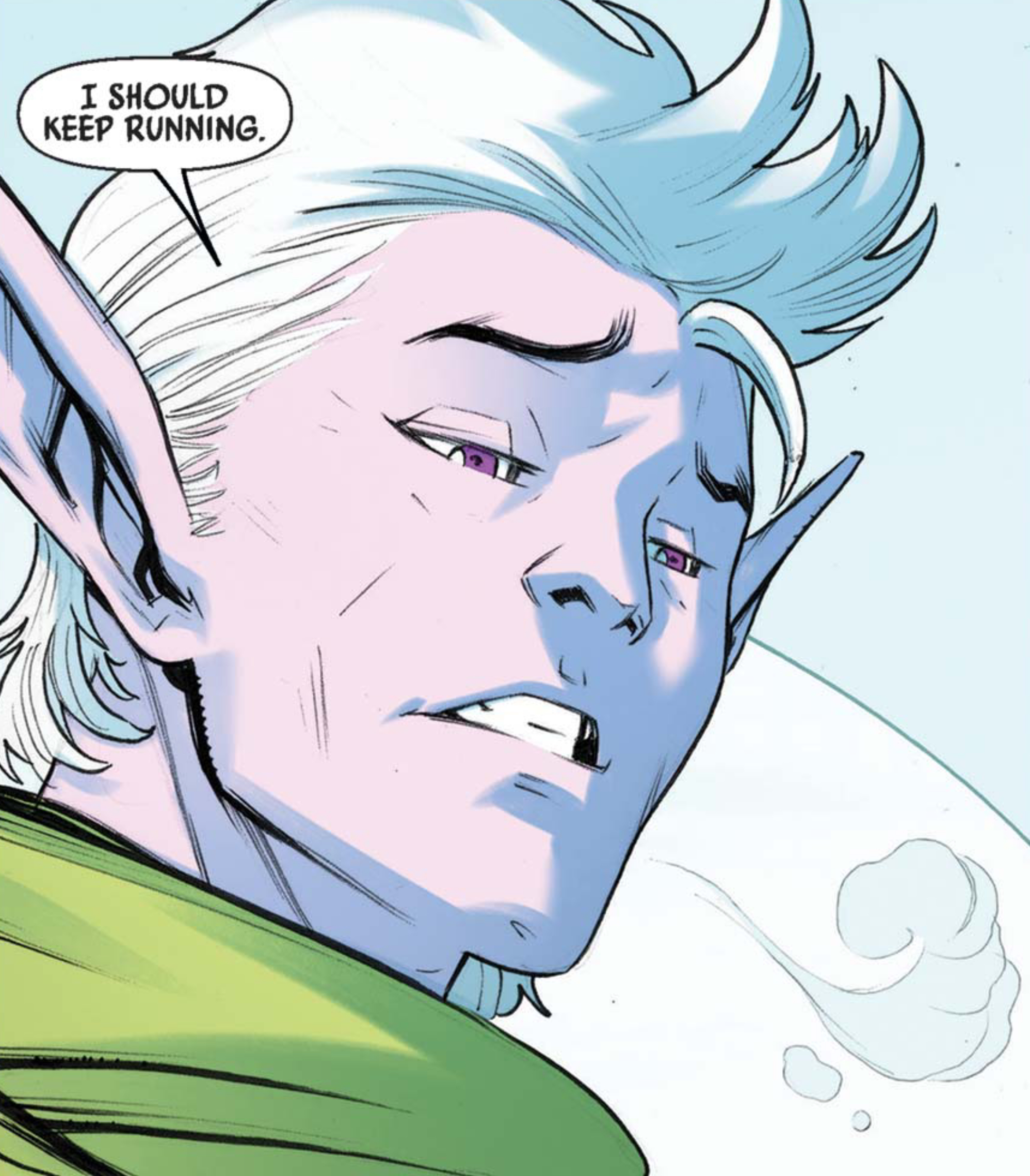 Marchion Ro in a Star Wars comic panel: "I should keep running."