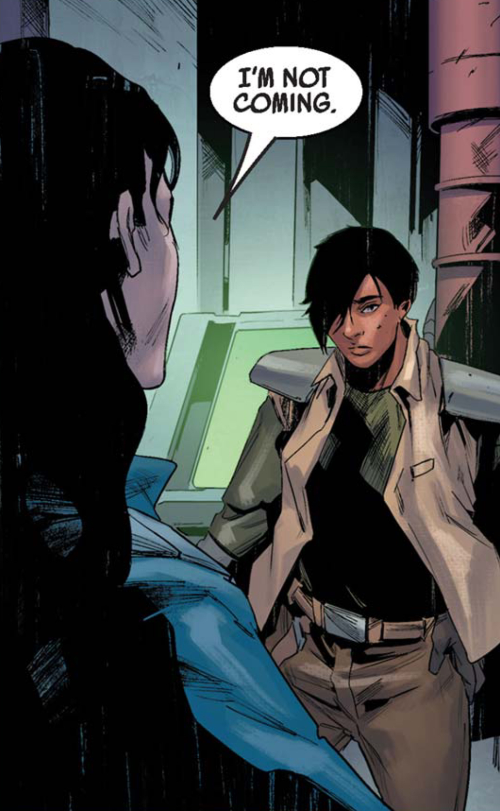 Doctor Aphra in a Star Wars comic panel: "I'm not coming."
