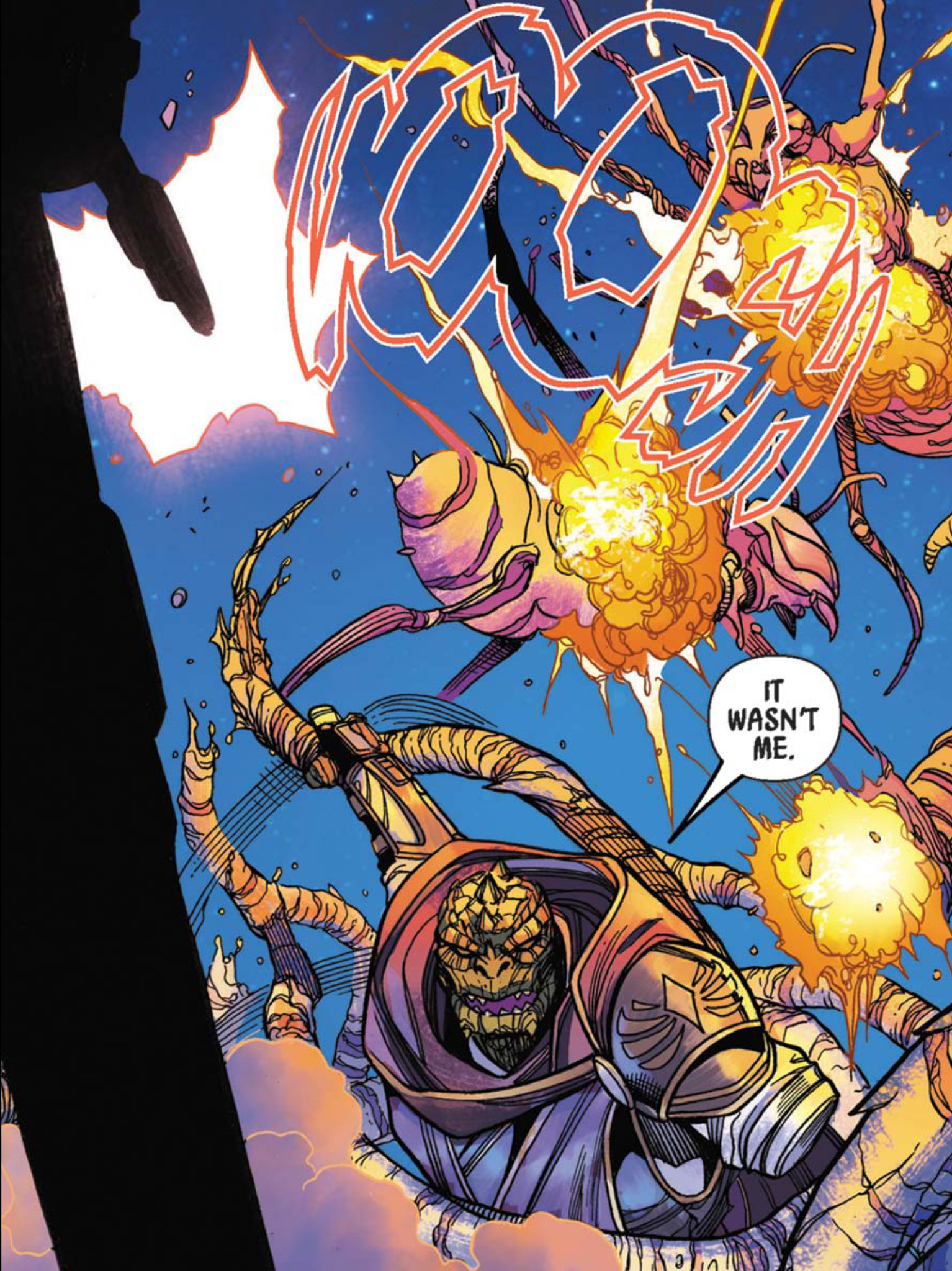 Sskeer in a Star Wars comic panel: "It wasn't me."