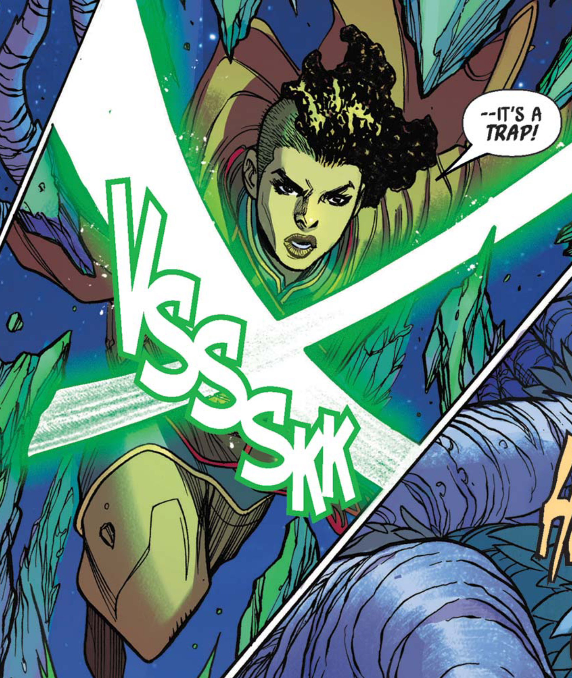 Keeve Trennis in a Star Wars comic panel: "--It's a trap!"
