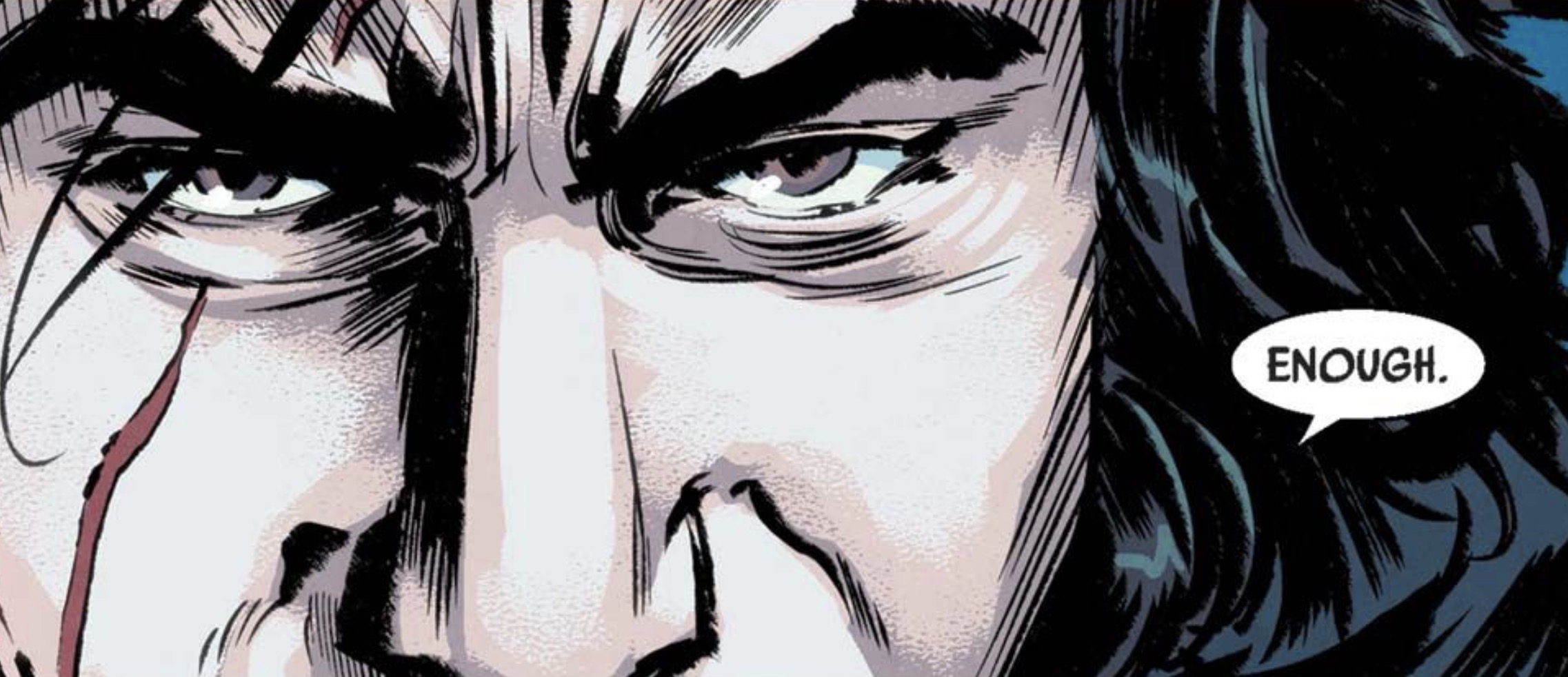 Kylo Ren in a Star Wars comic panel: "Enough."