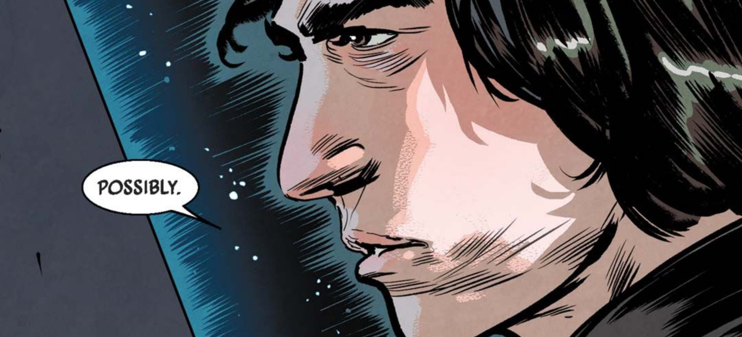 Kylo Ren in a Star Wars comic panel: "Possibly."