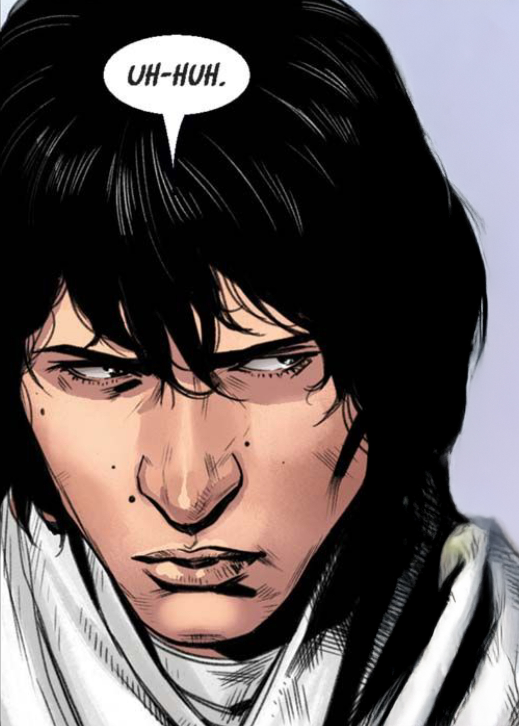Doctor Aphra in a Star Wars comic panel: "Uh-huh."