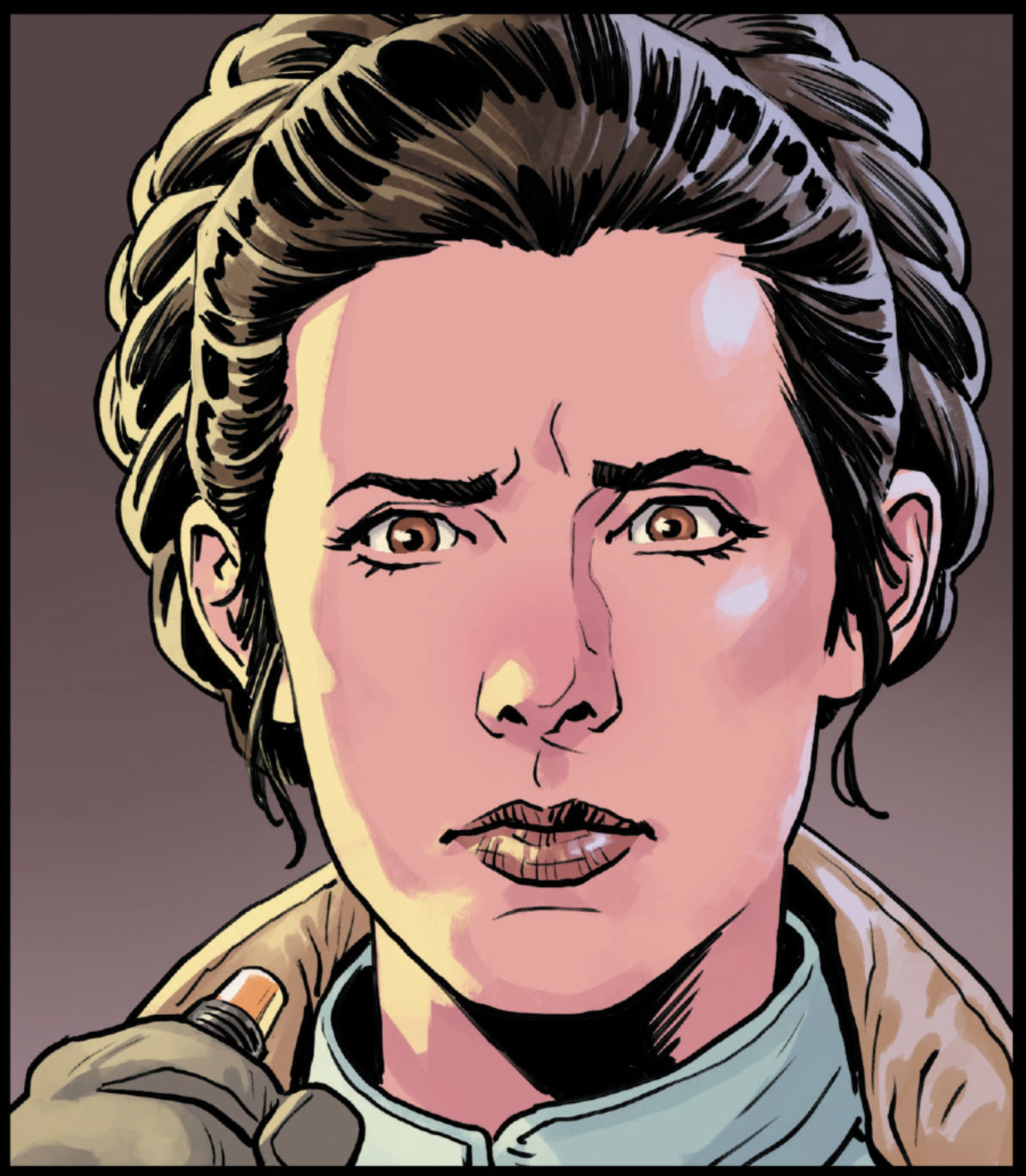 Star Wars comic panel: Leia Organa