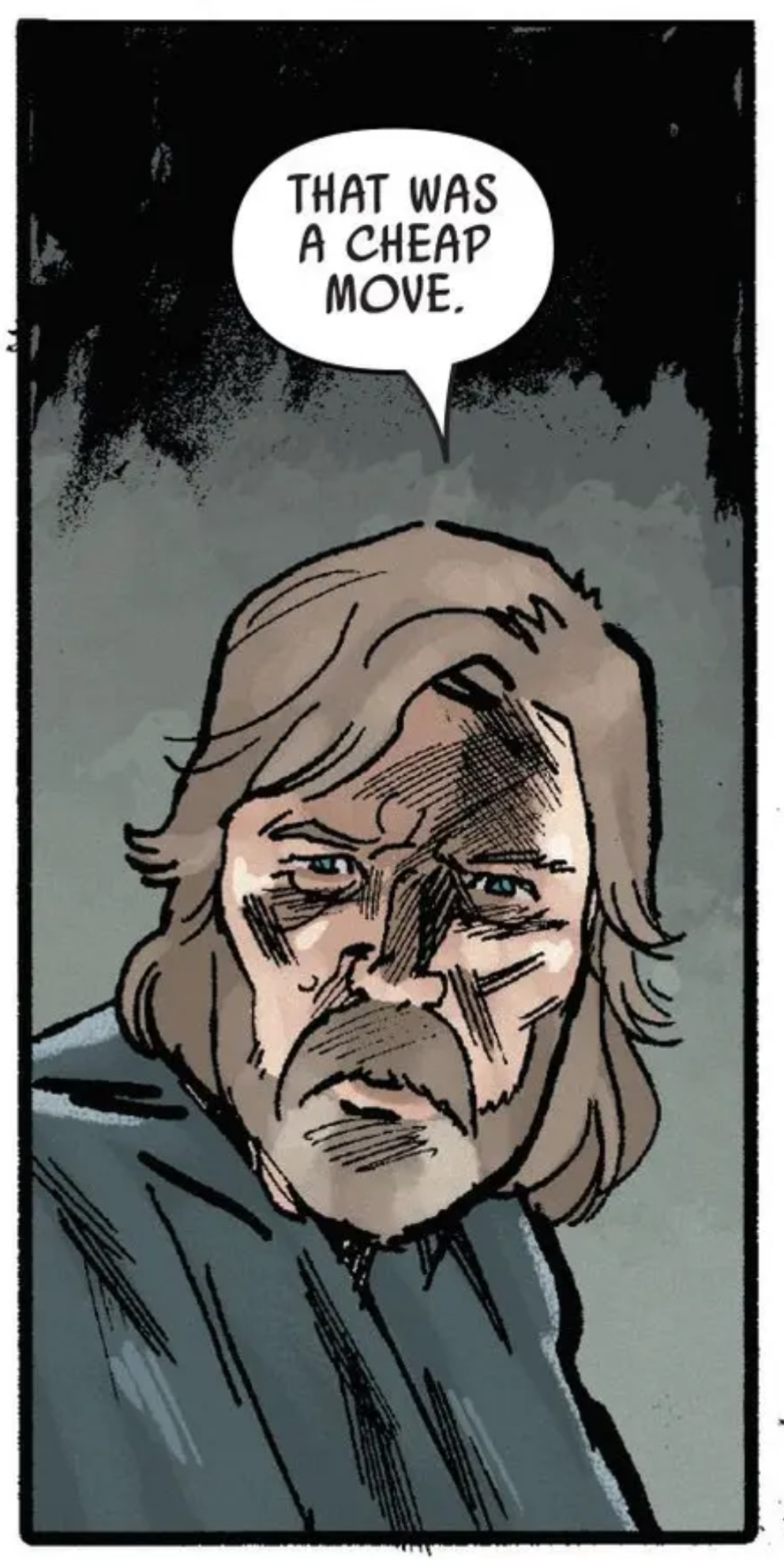Obi-Wan Kenobi in a Star Wars comic panel: "That was a cheap move."