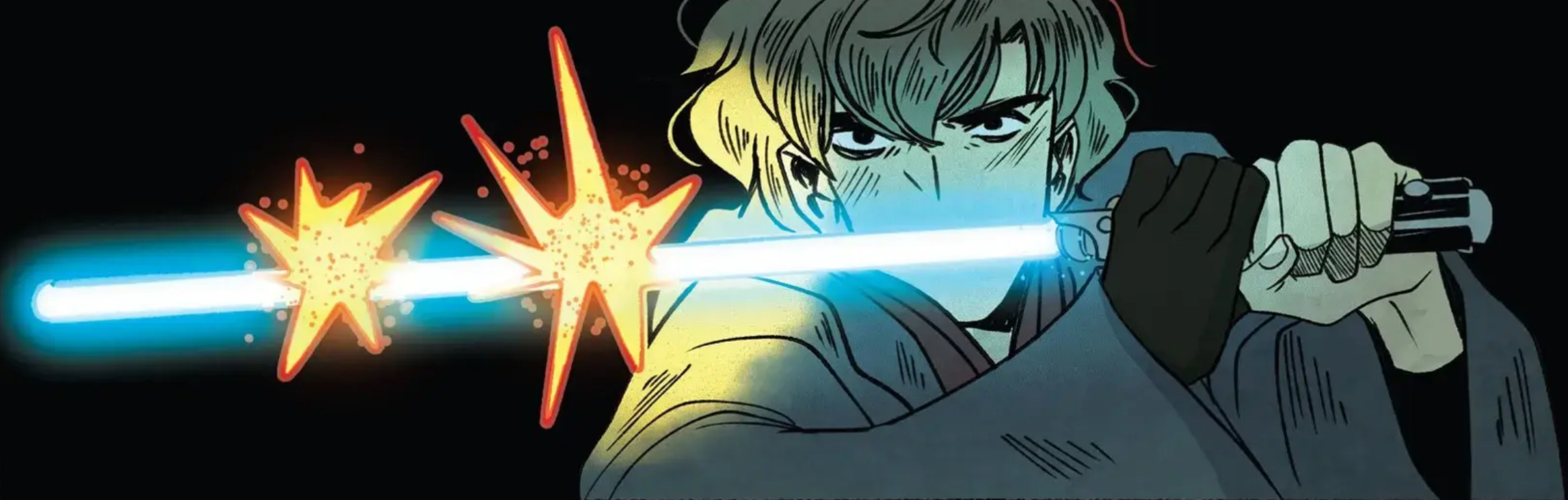 Star Wars comic panel: Luke Skywalker