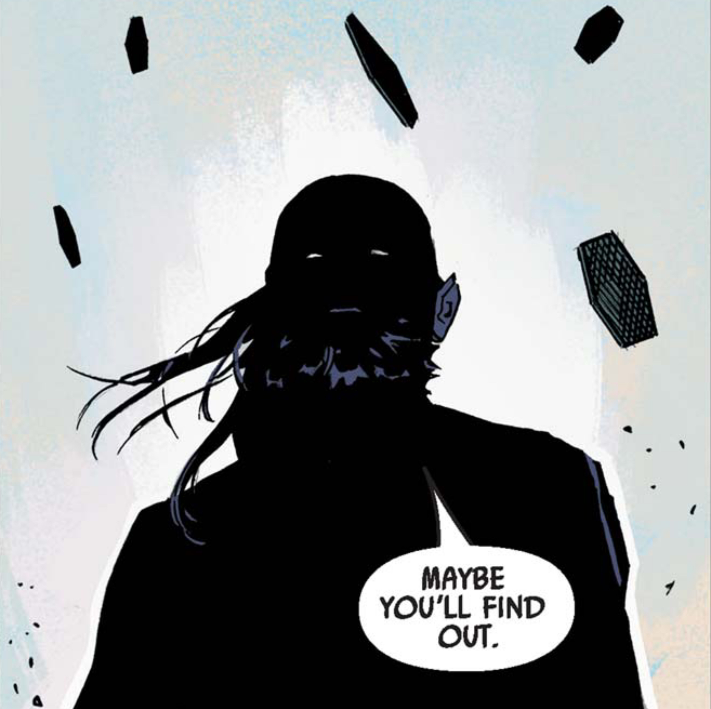 Marchion Ro in a Star Wars comic panel: "Maybe you'll find out."
