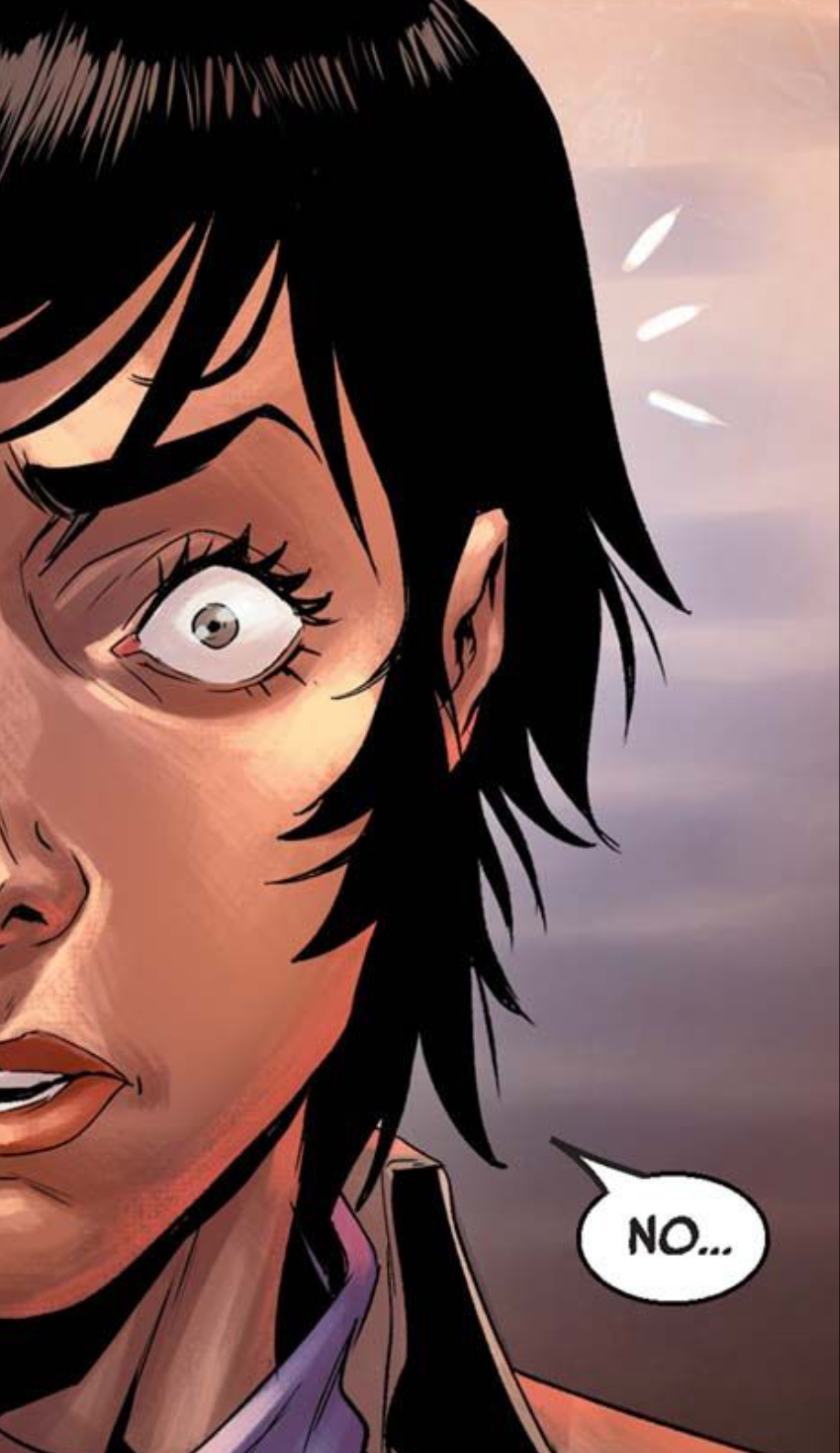 Doctor Aphra in a Star Wars comic panel: "No..."