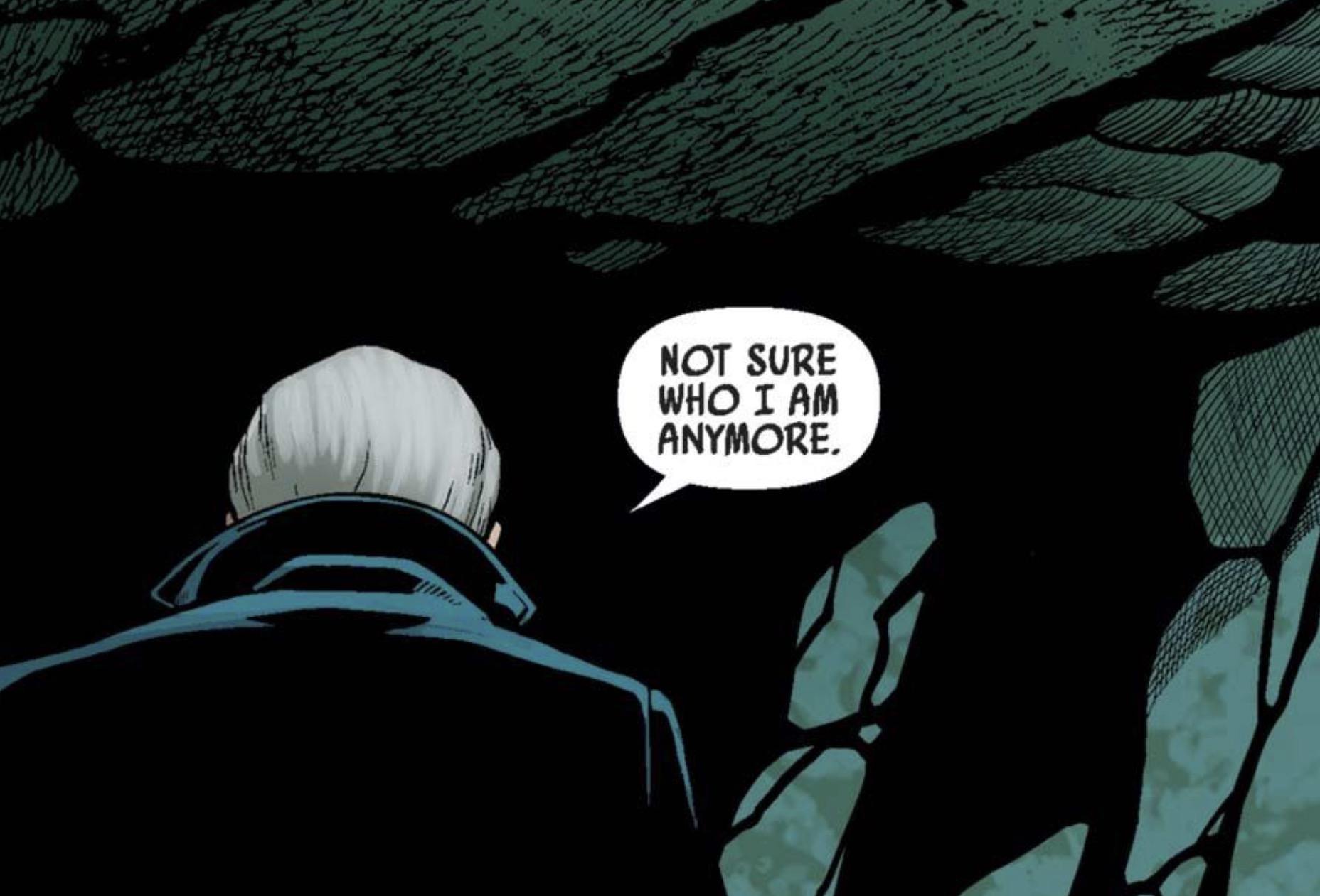 Han Solo in a Star Wars comic panel: "Not sure who I am anymore."