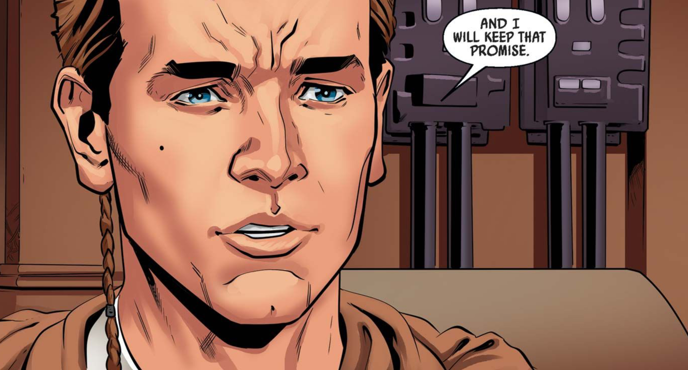 Anakin Skywalker in a Star Wars comic panel: "And I will keep that promise."