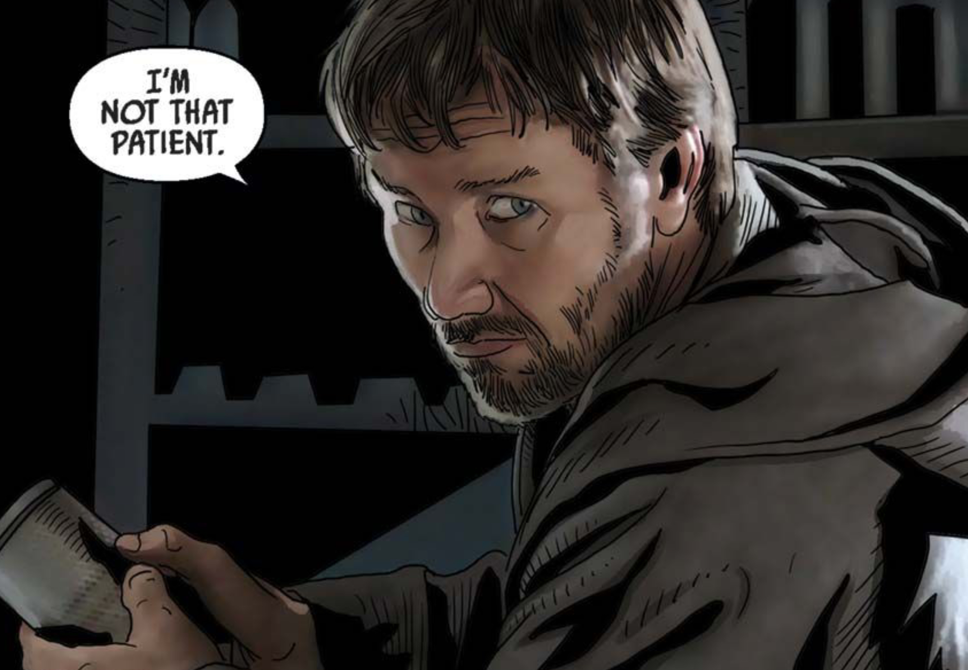 Obi-Wan Kenobi in a Star Wars comic panel: "I'm not that patient."