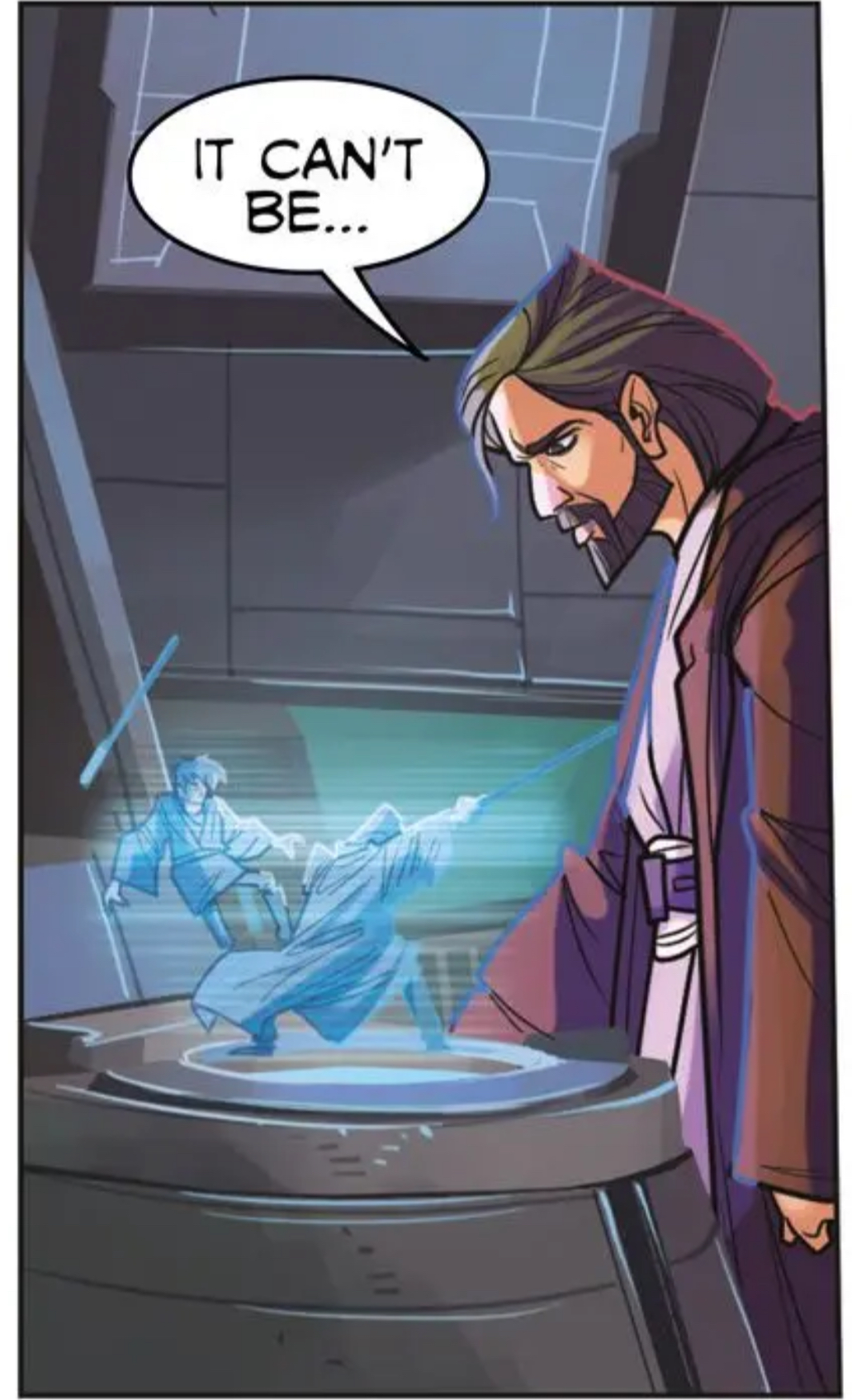Obi-Wan Kenobi in a Star Wars comic panel: "It can't be..."