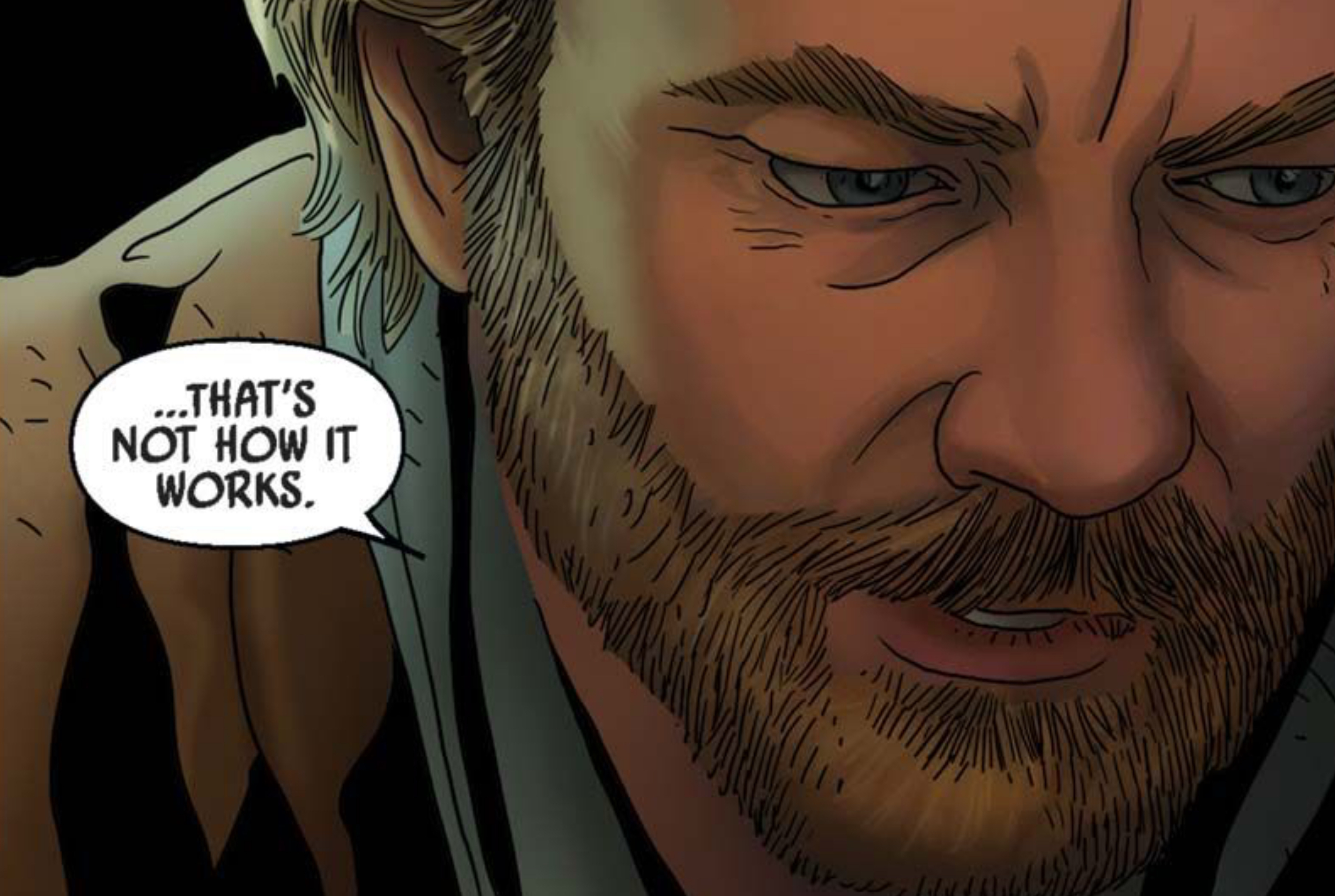 Obi-Wan Kenobi in a Star Wars comic panel: "That's not how it works."