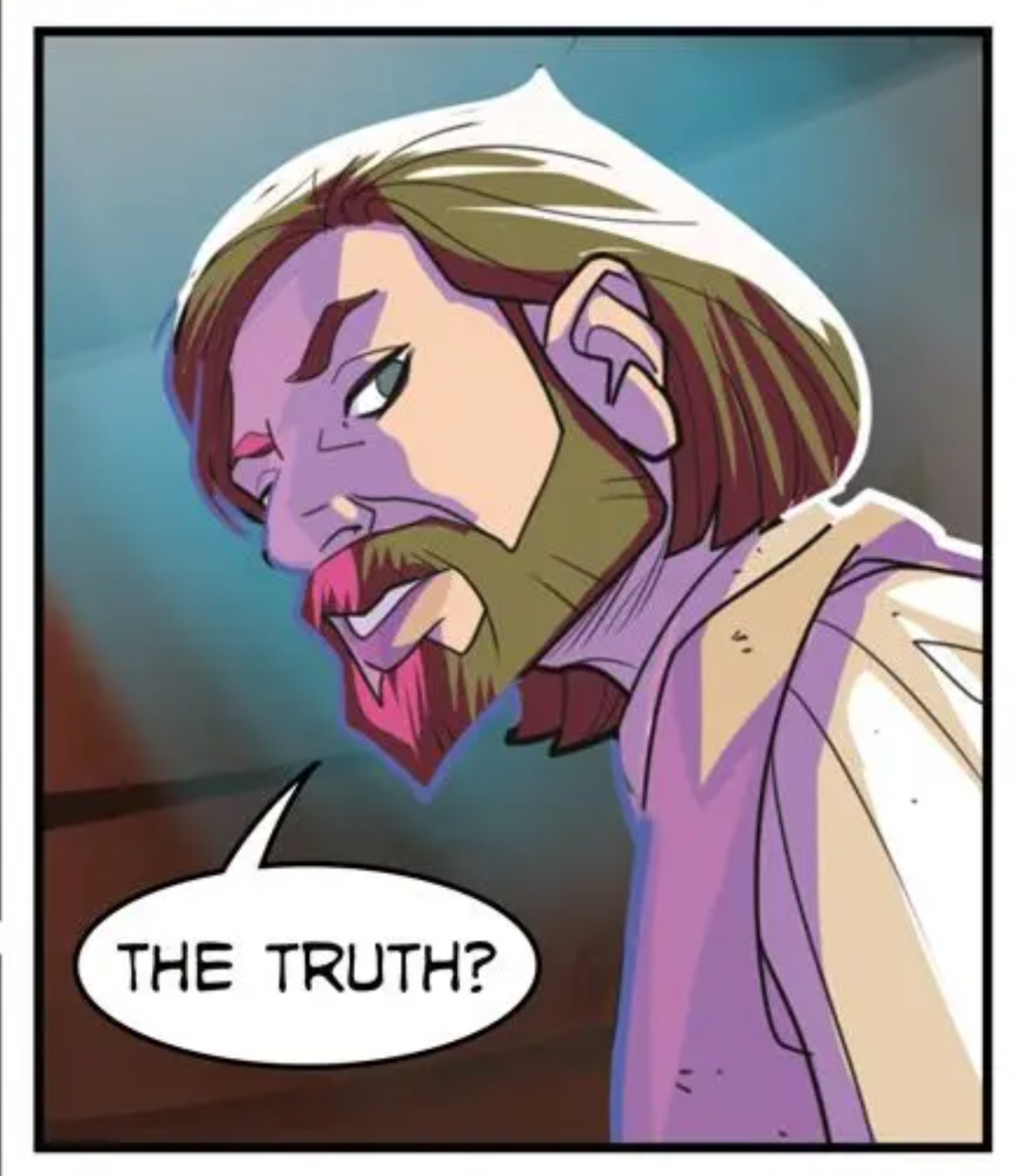 Obi-Wan Kenobi in a Star Wars comic panel: "The truth?"