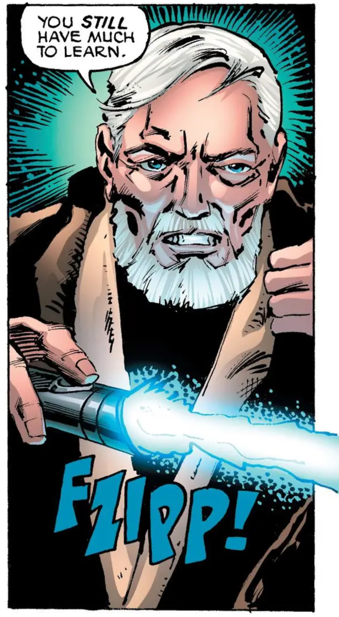 Obi-Wan Kenobi in a Star Wars comic panel: "You still have much to learn."