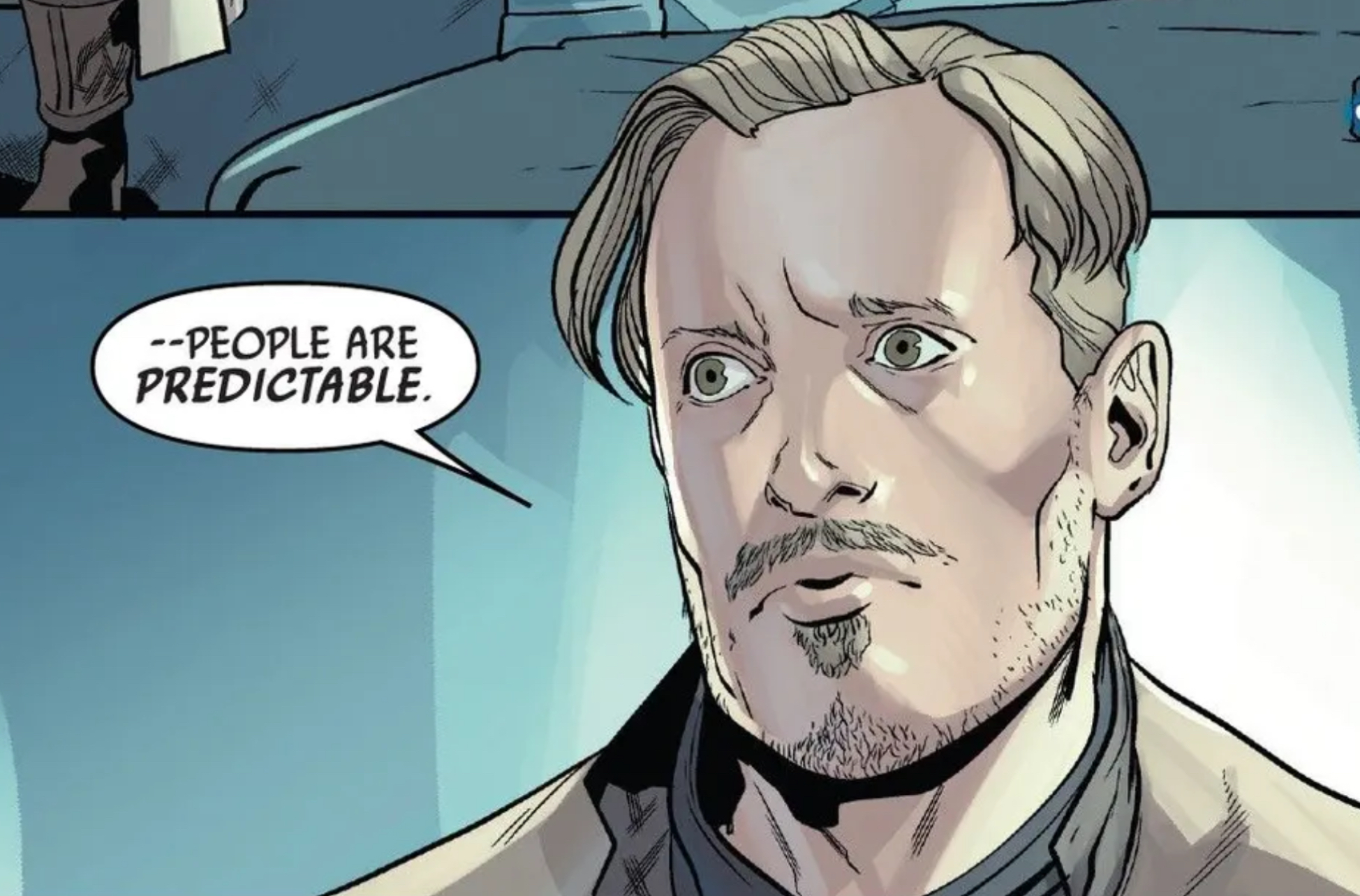 Obi-Wan Kenobi in a Star Wars comic panel: "--People are predictable."
