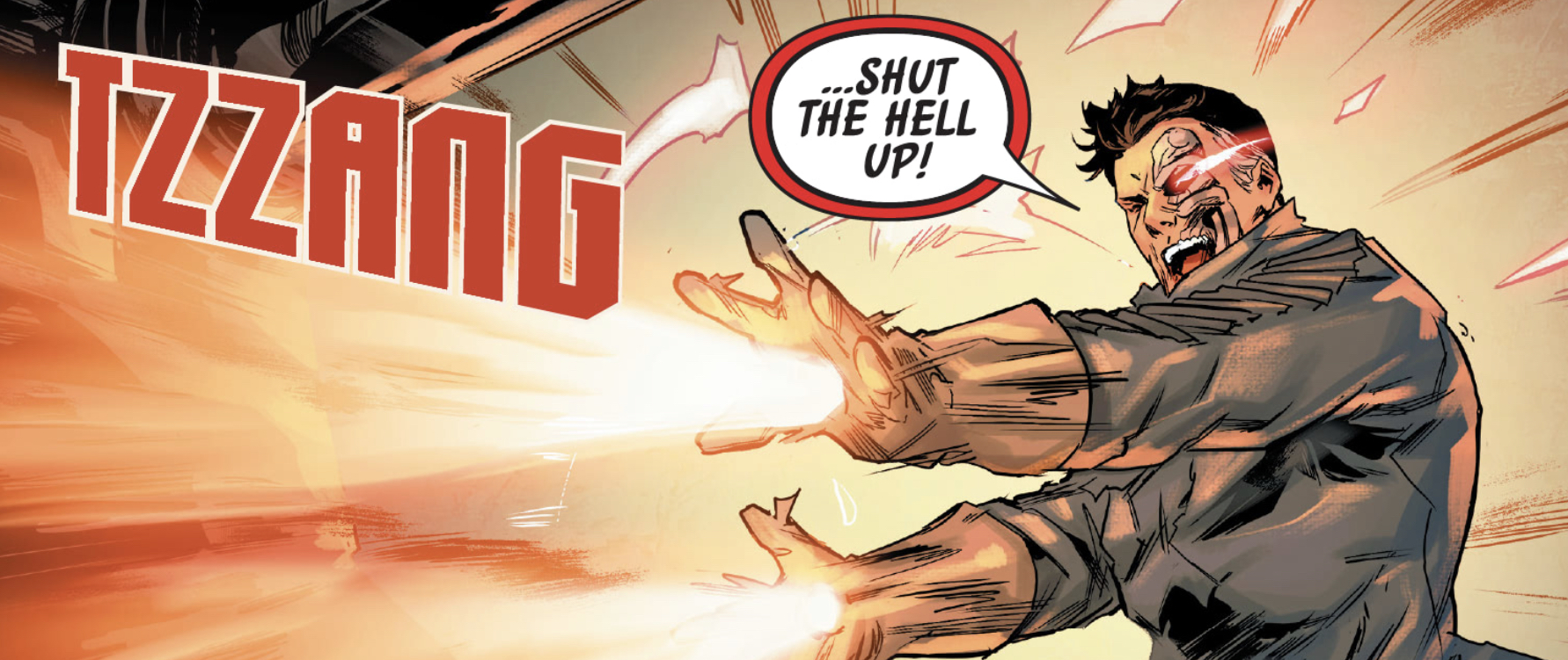 Beilert Valance in a Star Wars comic panel: "...Shut the hell up!"