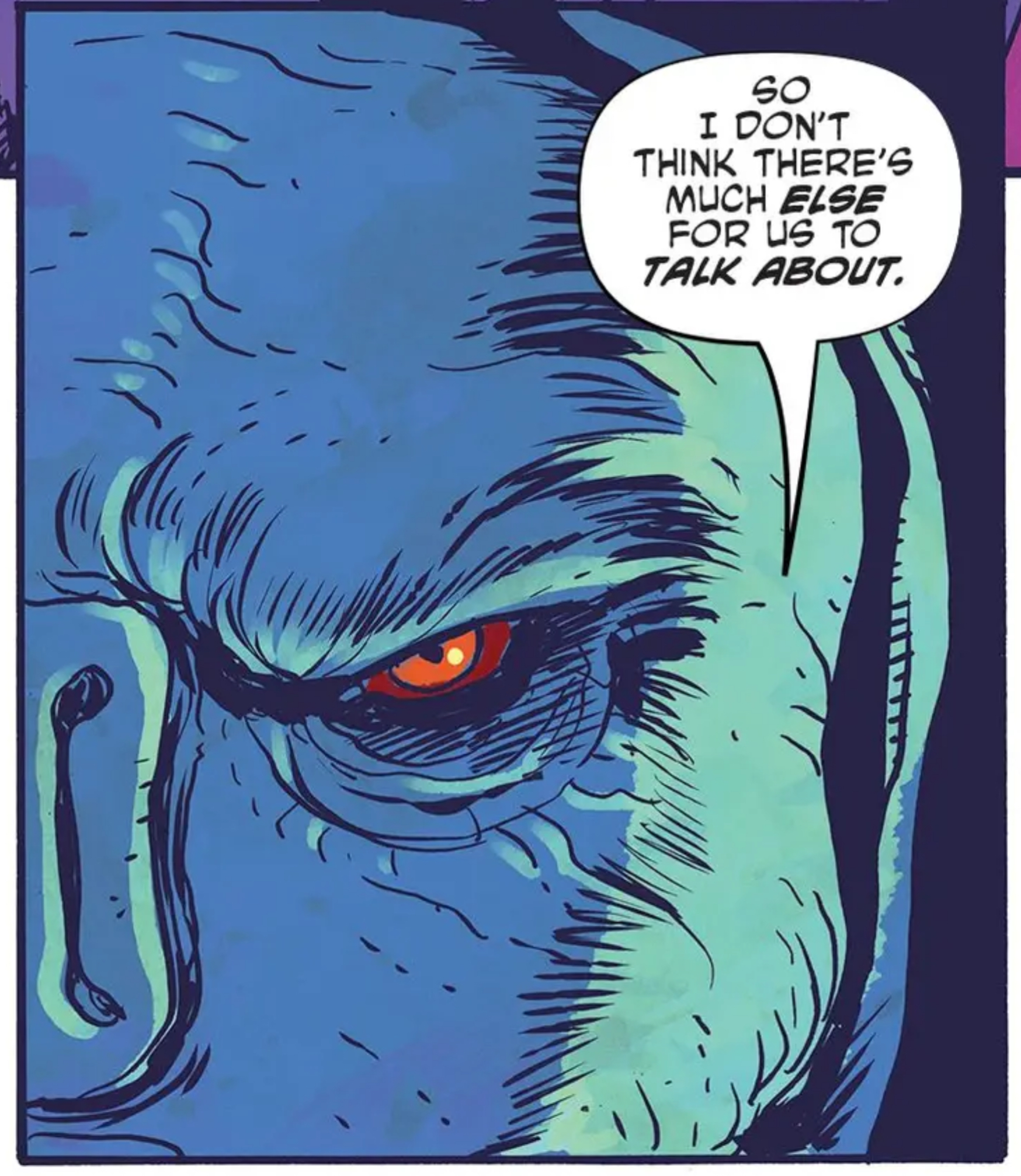 Emperor Palpatine in a Star Wars comic panel: "So I don't think there's much else for us to talk about."