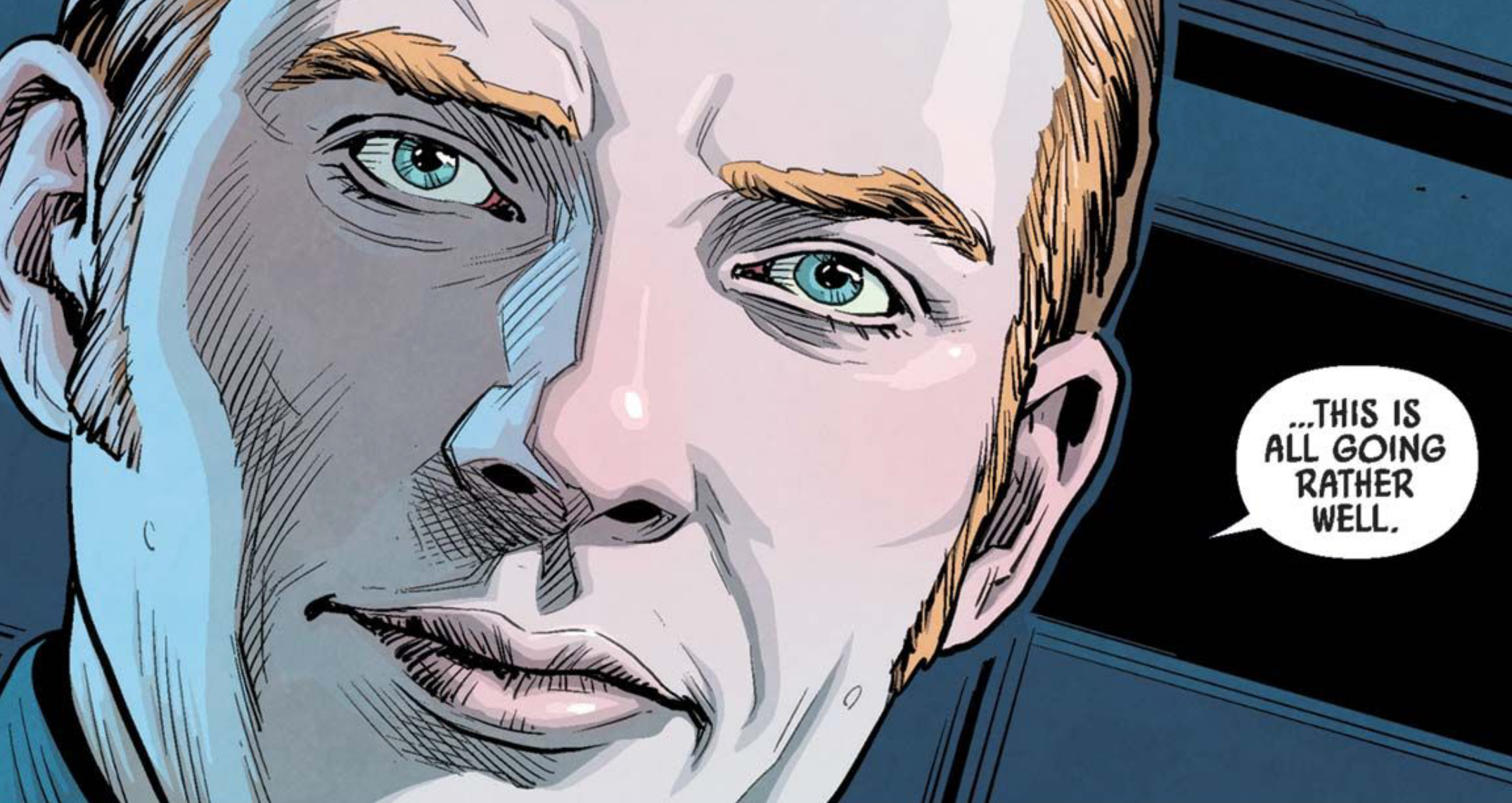 Armitage Hux in a Star Wars comic panel: "This is all going rather well."