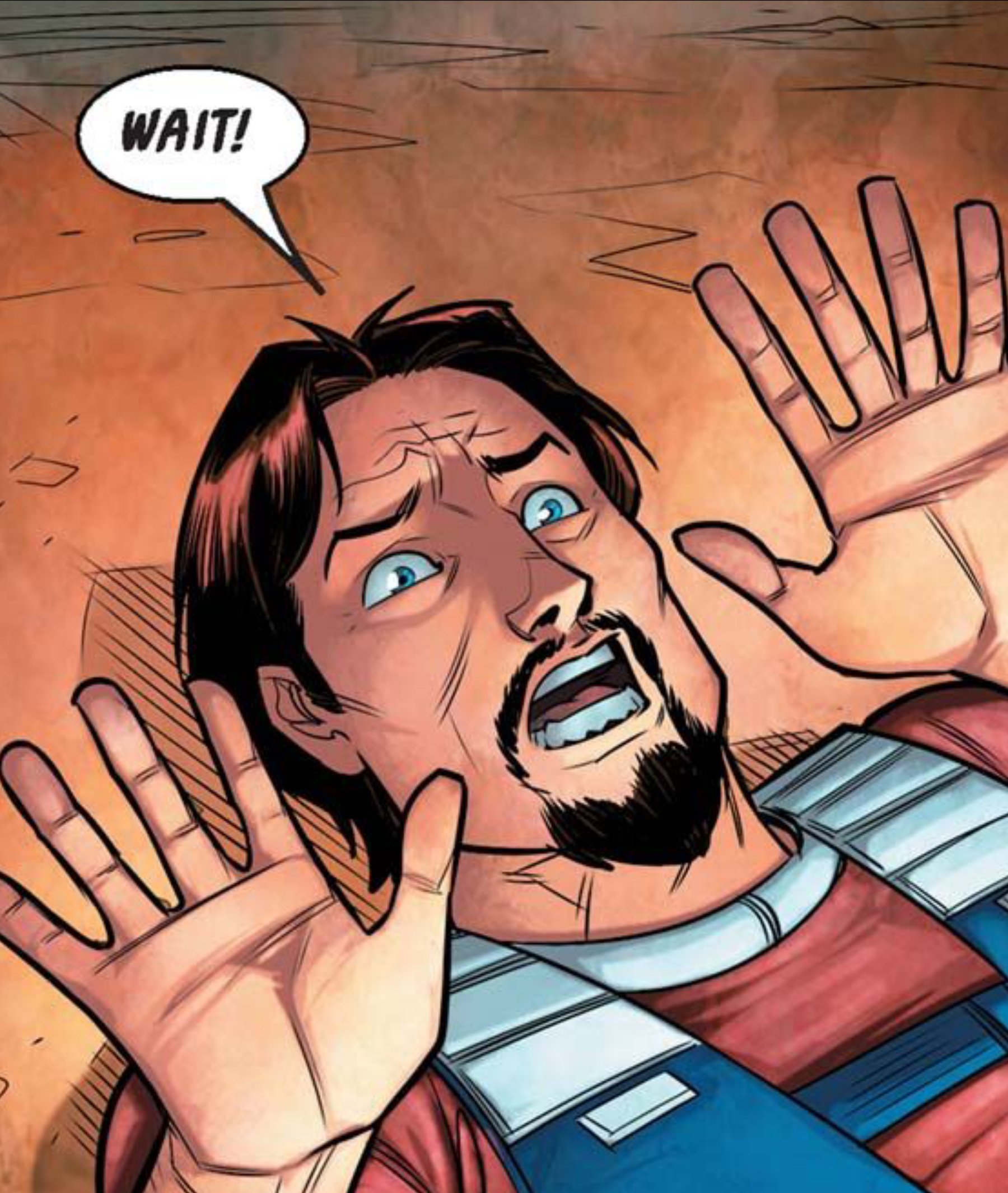 Beilert Valance in a Star Wars comic panel: "Wait!"