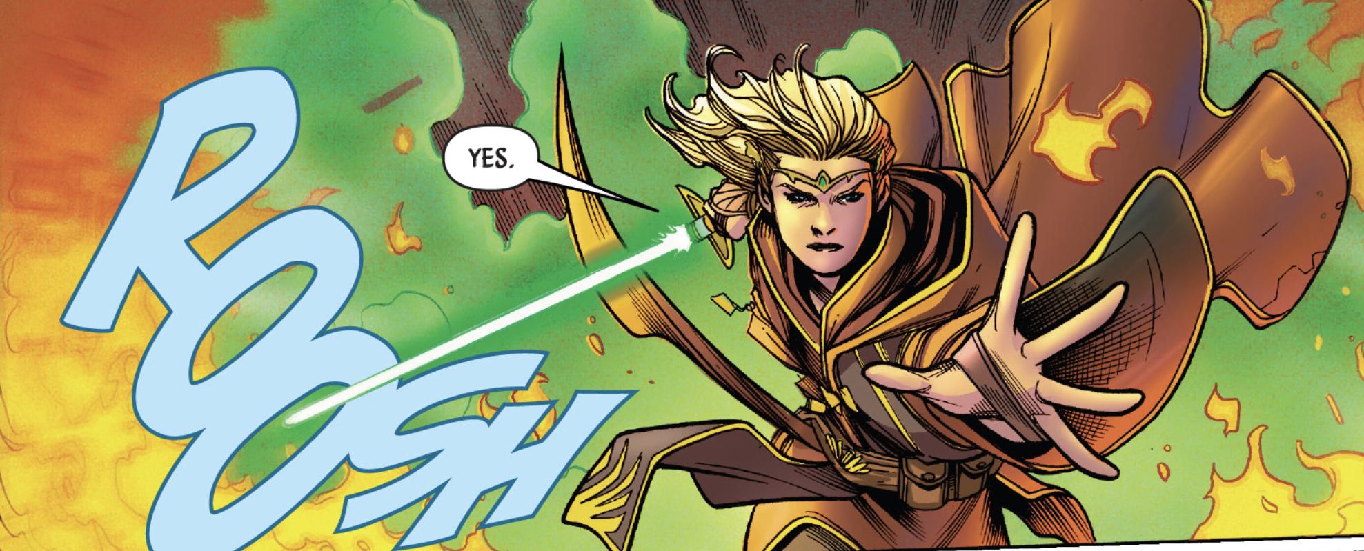Avar Kriss in a Star Wars comic panel: "Yes."