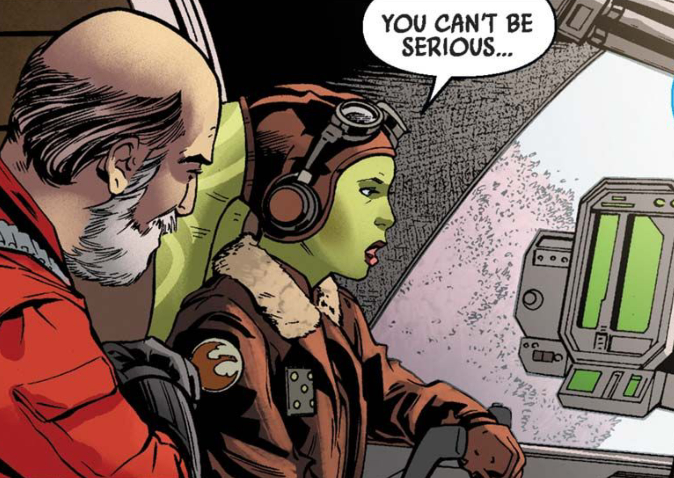 Hera Syndulla in a Star Wars comic panel: "You can't be serious..."