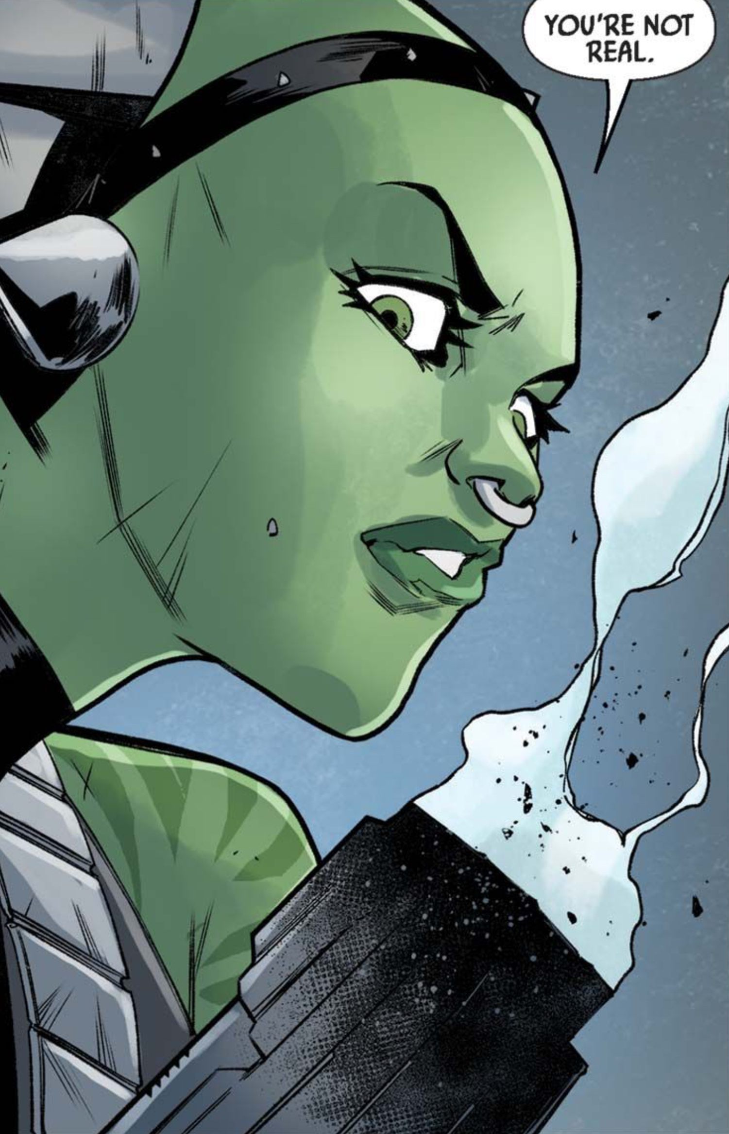 Hera Syndulla in a Star Wars comic panel: "You're not real."