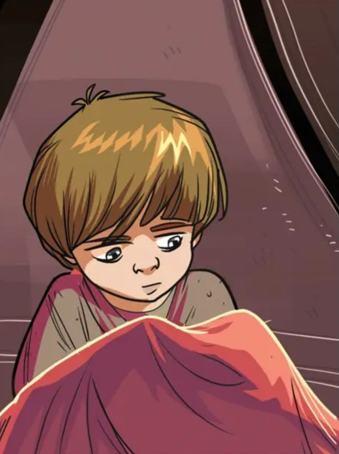 Star Wars comic panel: Anakin Skywalker